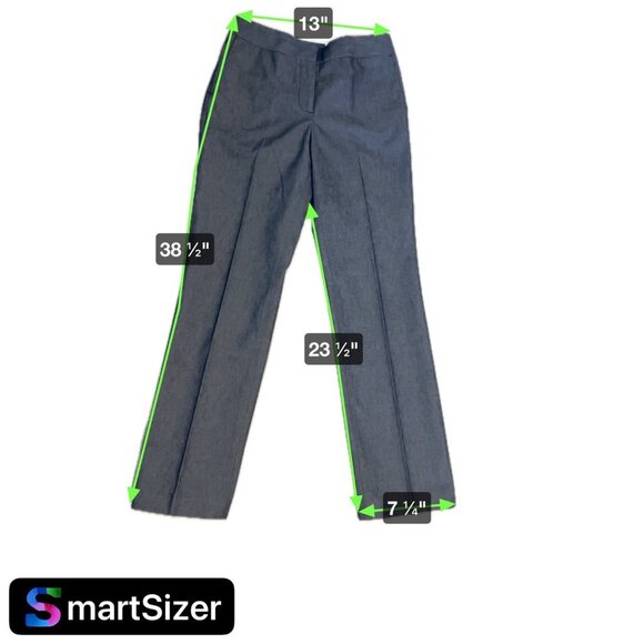 Liz Claiborne Denim Jackie Straight Leg Jeans Pants Sz 2P - Picture 7 of 7